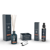 Diffusore a Bastoncini 250ml + Profumatore auto + Profumo Spray per Ambienti 150ml (Fragranza a Scelta)