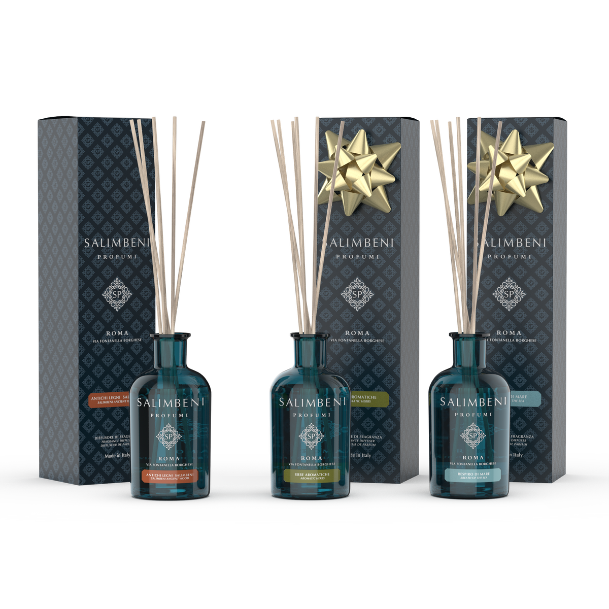 Antichi Legni Salimbeni 100 ml + Respiro di Mare 100 ml in PROVA OMAGGIO + Erbe Aromatiche 100 ml in PROVA OMAGGIO