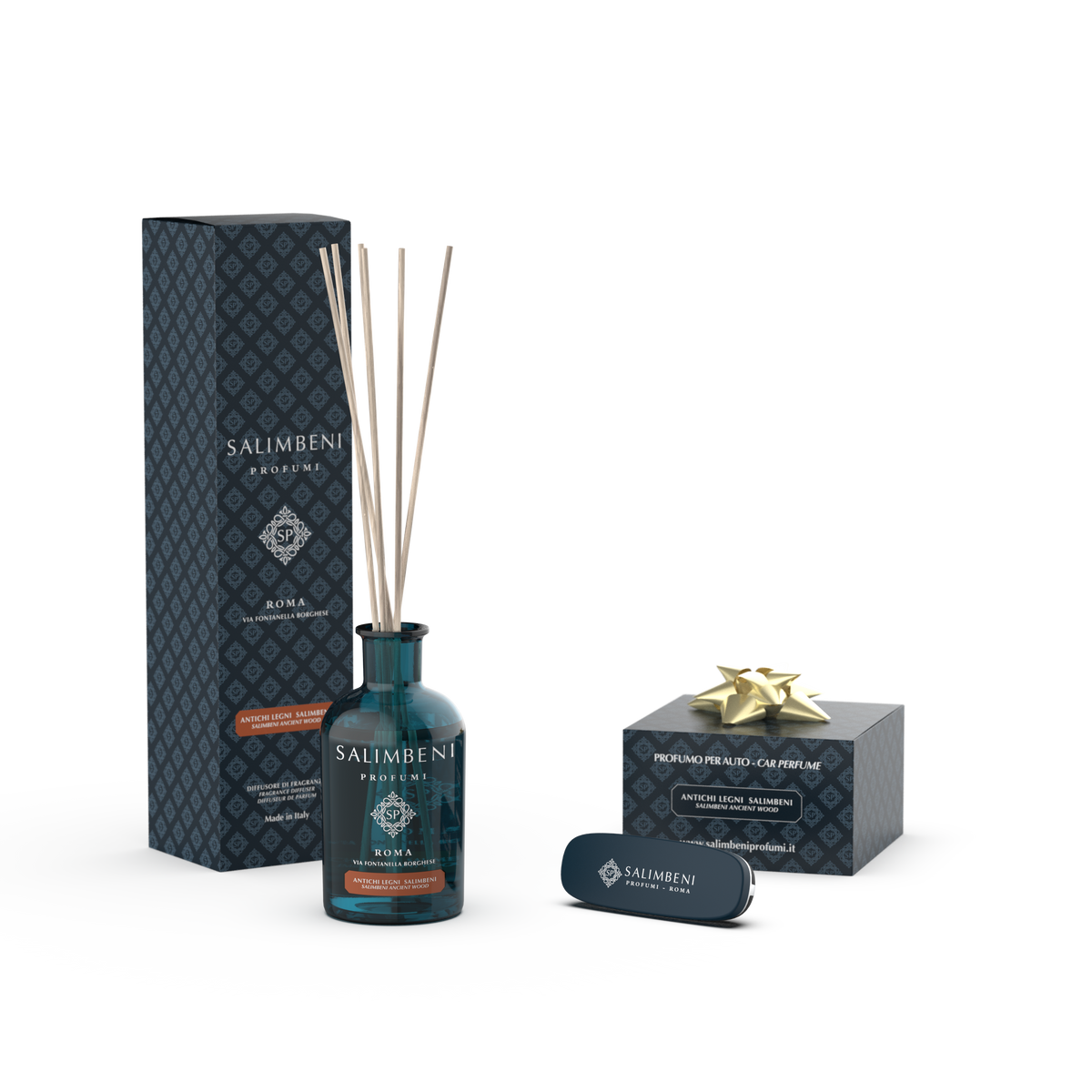 Diffusore a Bastoncini 100 ml (FRAGRANZA A SCELTA) + Profumatore per Auto nella stessa fragranza in PROVA OMAGGIO