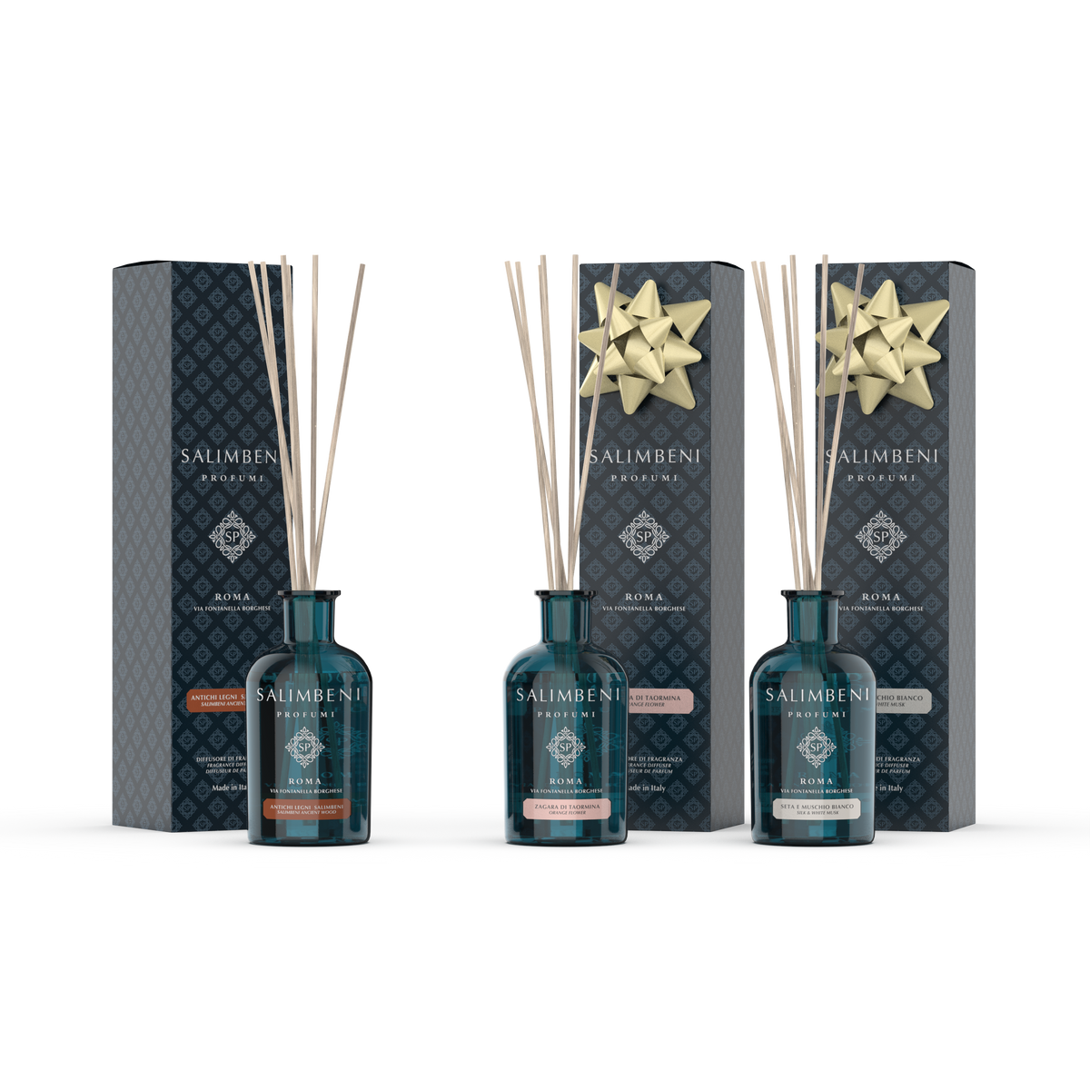 Antichi Legni da 100 ml + Zagara di Taormina da 100 ml in PROVA OMAGGIO + Seta e Muschio Bianco da 100ml in PROVA OMAGGIO
