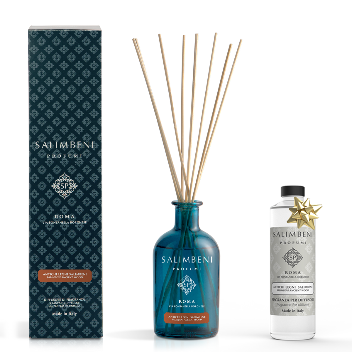 Diffusore a Bastoncini 250 ml (FRAGRANZA A SCELTA) + Ricarica Ambiente 250ml (STESSA FRAGRANZA) in PROVA OMAGGIO
