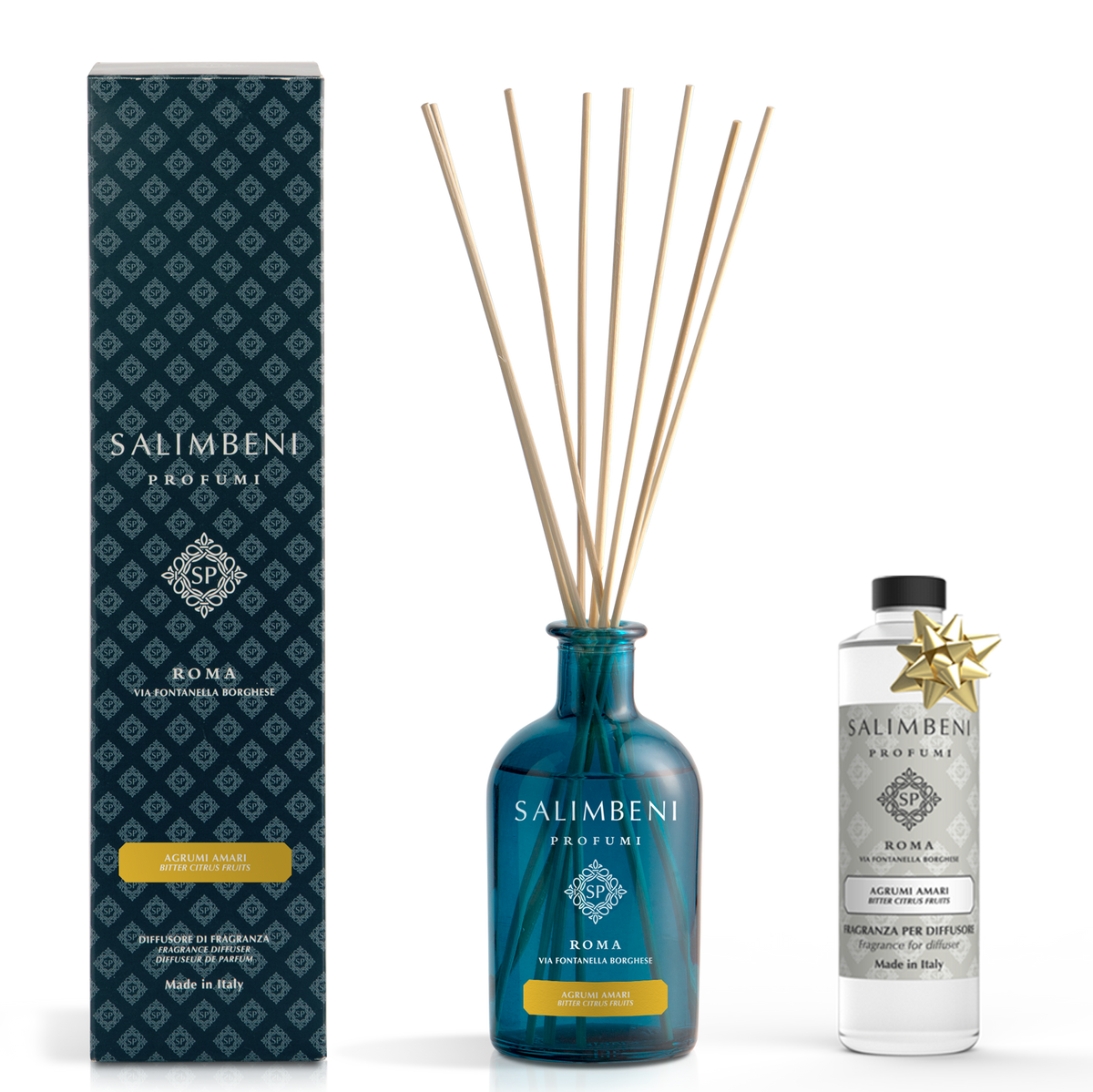 Diffusore a Bastoncini 250 ml (FRAGRANZA A SCELTA) + Ricarica Ambiente 250ml (STESSA FRAGRANZA) in PROVA OMAGGIO