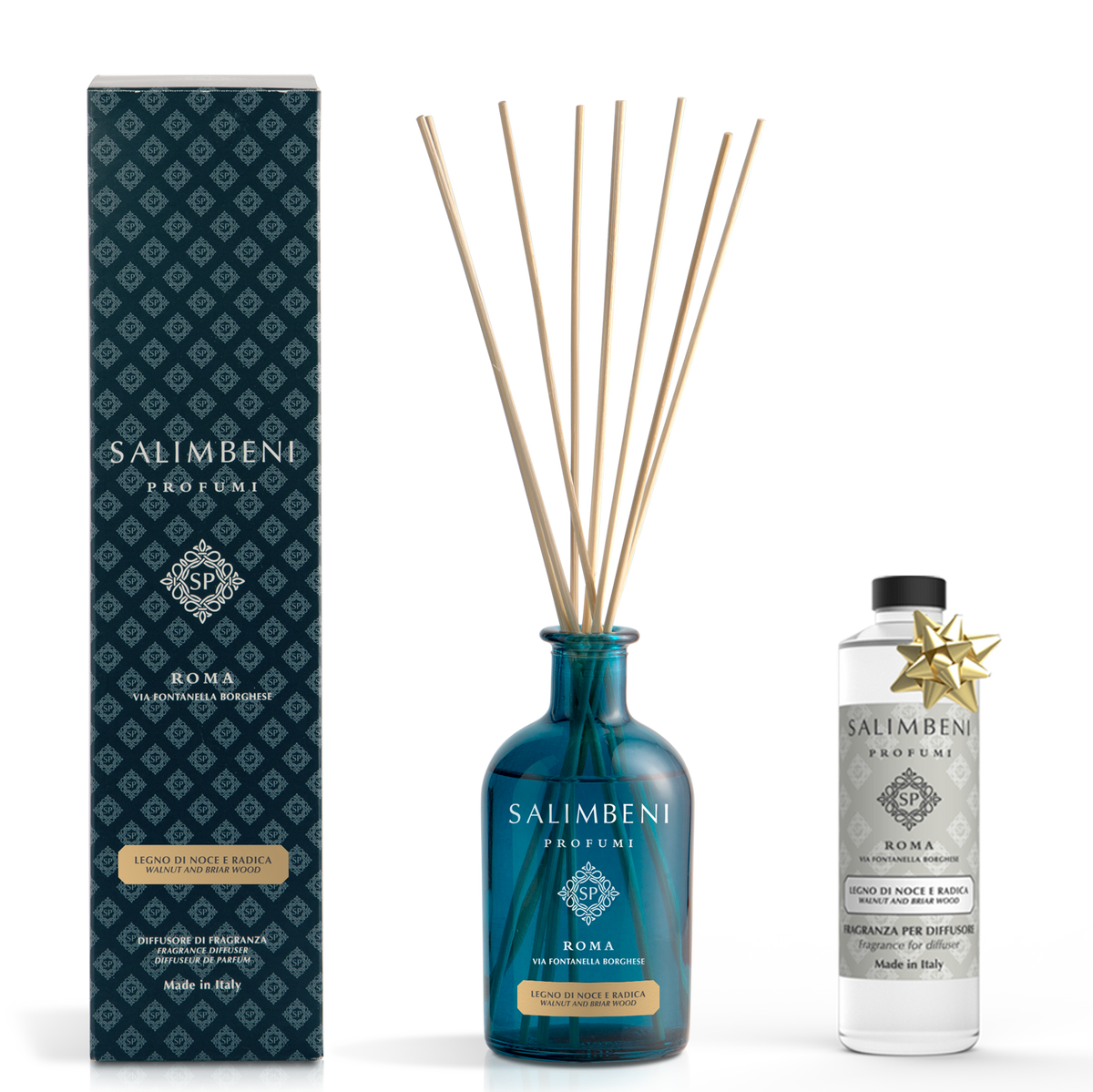 Diffusore a Bastoncini 250 ml (FRAGRANZA A SCELTA) + Ricarica Ambiente 250ml (STESSA FRAGRANZA) in PROVA OMAGGIO