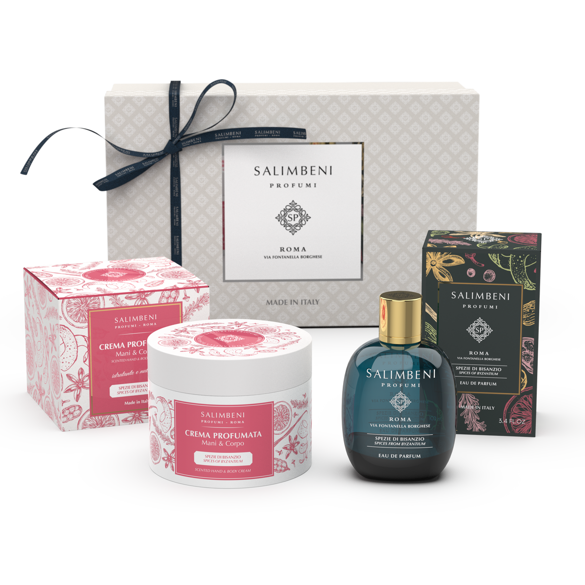 Confezione Regalo A SCELTA (Eau de Parfum 100ml + Crema Profumata per Mani e Corpo 200ml della stessa fragranza)