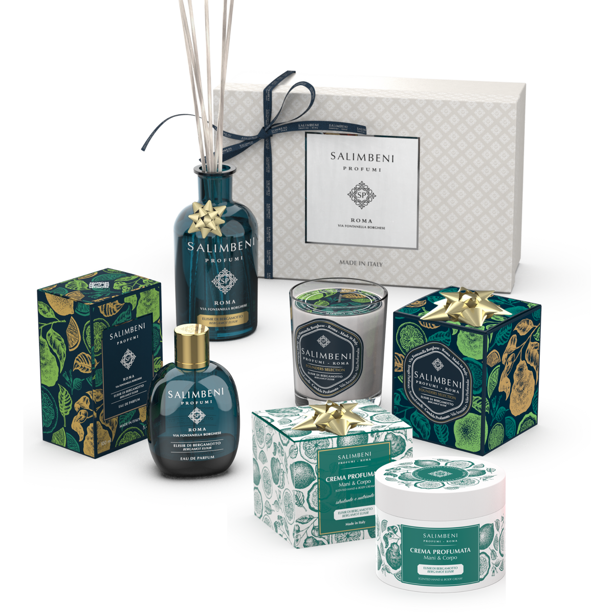 Offerta-Prova Elisir di Bergamotto: Eau de Parfum 100 ml + Diffusore a Bastoncini 250ml in PROVA OMAGGIO + Candela Profumata 190gr in PROVA OMAGGIO + Crema Profumata 200ml in PROVA OMAGGIO