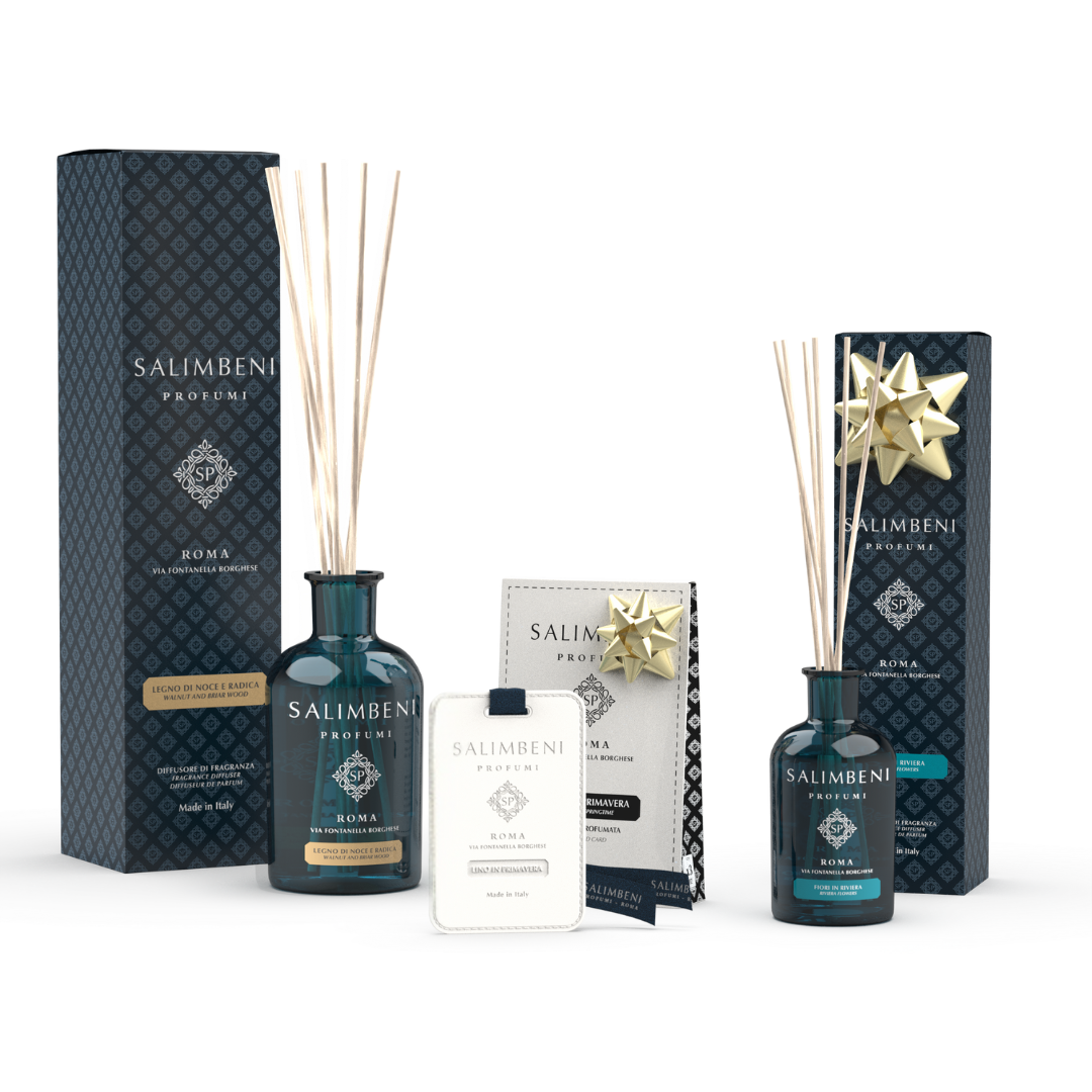 Legno di Noce e Radica 250ml + Tessere Profumate per il Guardaroba (3pz.) in PROVA OMAGGIO + Fiori in Riviera 100ml in PROVA OMAGGIO
