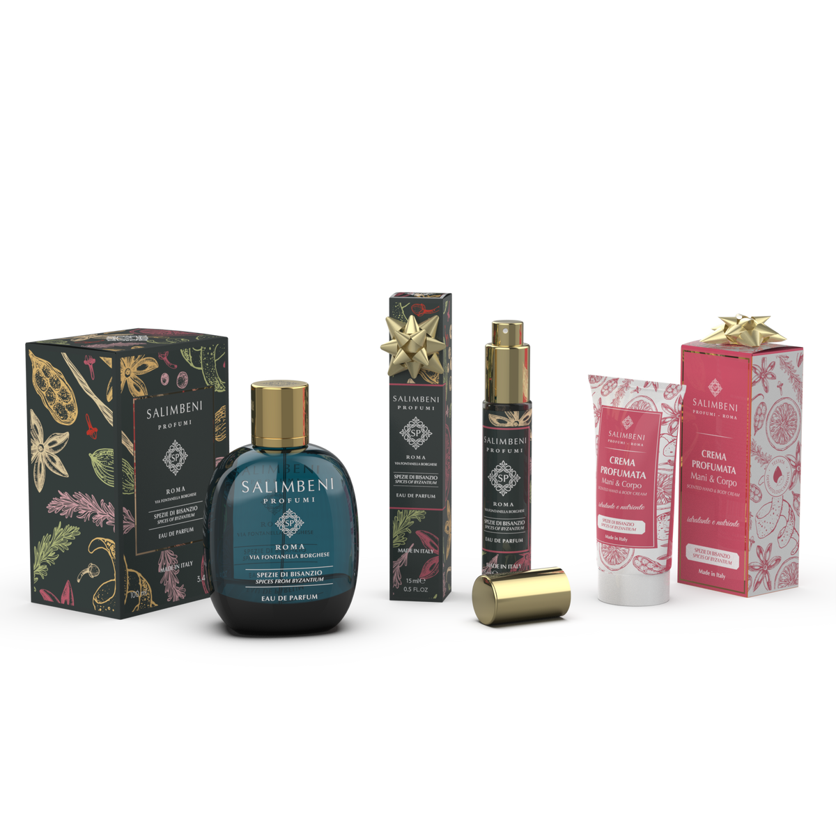 Eau de Parfum 100ml + Eau de Parfum da viaggio 15ml in PROVA OMAGGIO + Crema Profumata per Mani e Corpo 50ml della stessa fragranza in PROVA OMAGGIO (A SCELTA)
