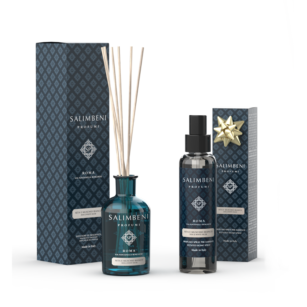 Diffusore a Bastoncini 250 ml (fragranza a scelta) + Profumo Spray per Ambienti 150 ml della stessa fragranza in PROVA OMAGGIO