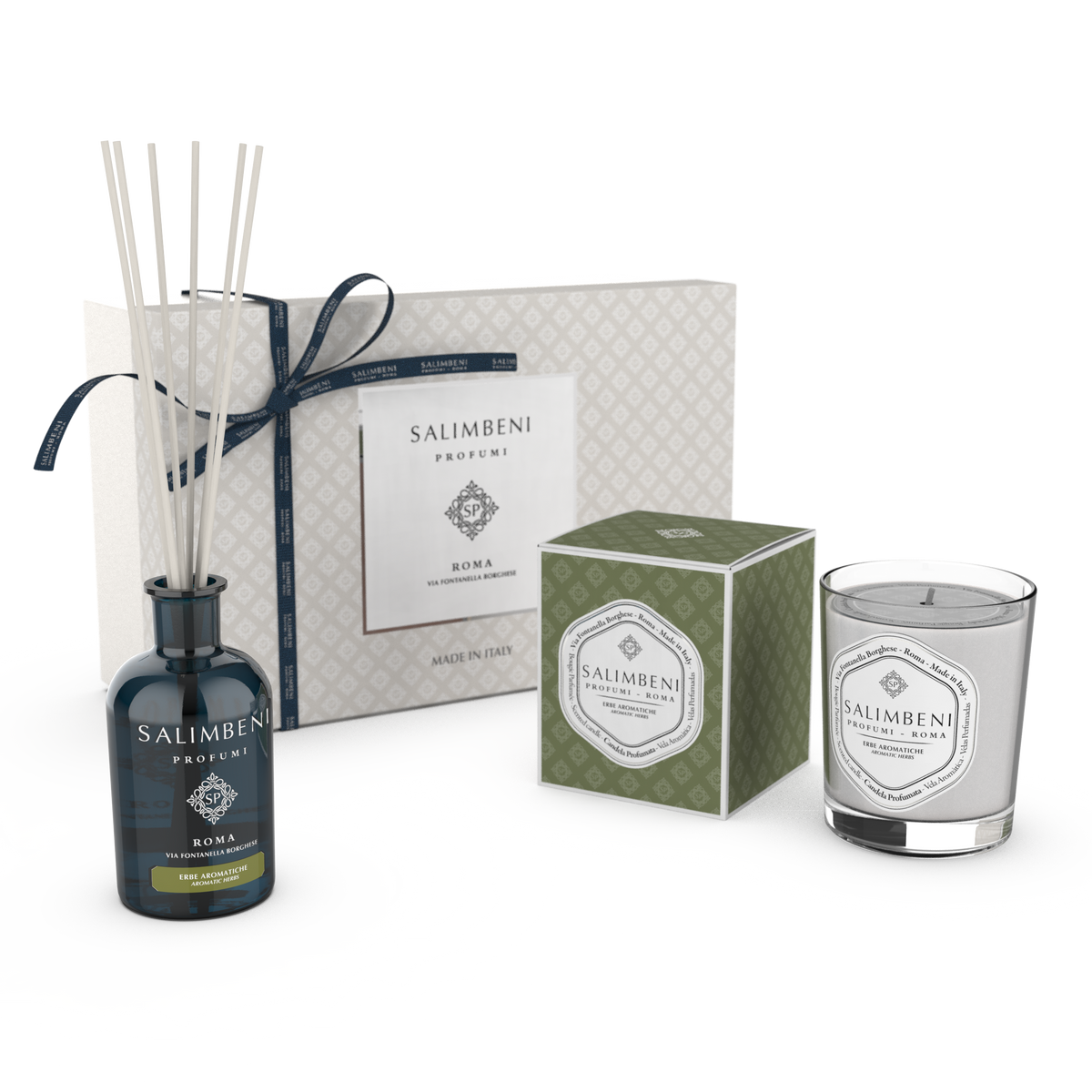 Confezione Regalo A SCELTA (Diffusore a Bastoncini da 250 ml + Candela Profumata 190 gr)