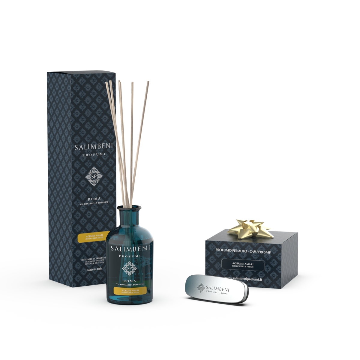 Diffusore a Bastoncini 100 ml (FRAGRANZA A SCELTA) + Profumatore per Auto nella stessa fragranza in PROVA OMAGGIO