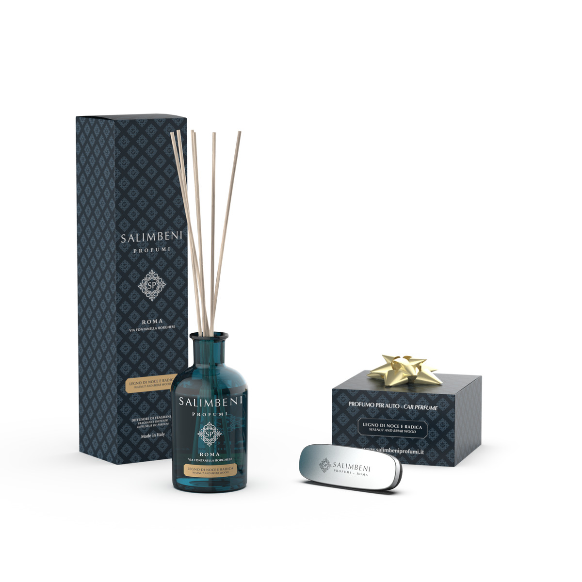 Diffusore a Bastoncini 100 ml (FRAGRANZA A SCELTA) + Profumatore per Auto nella stessa fragranza in PROVA OMAGGIO
