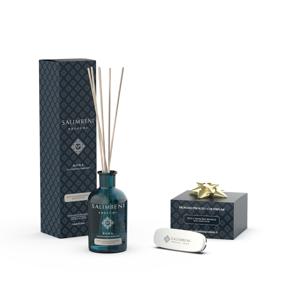 Diffusore a Bastoncini 100 ml (FRAGRANZA A SCELTA) + Profumatore per Auto nella stessa fragranza in PROVA OMAGGIO