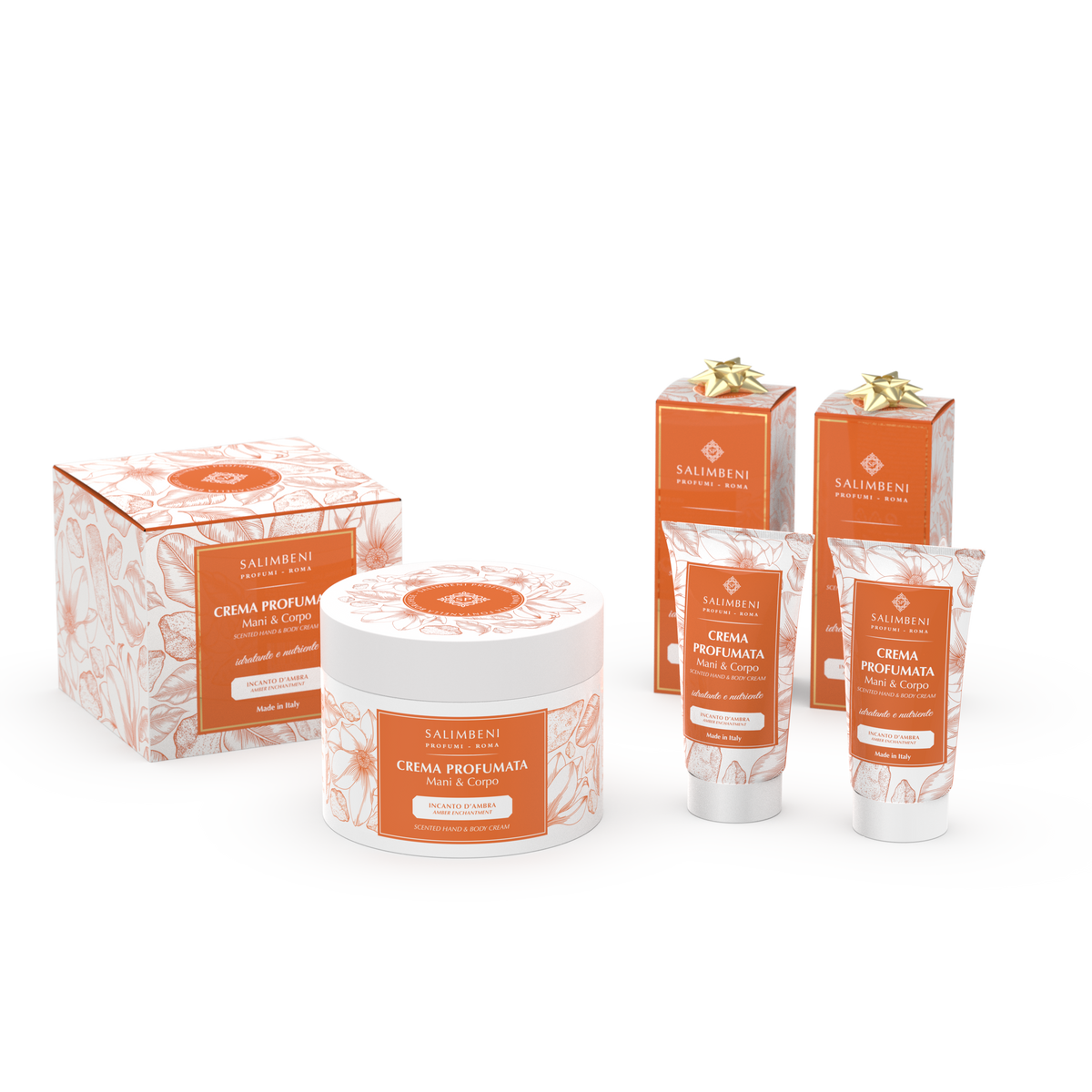 Crema Profumata 200ml Incanto d'Ambra + 2 Creme Profumate 50ml Incanto d'Ambra in PROVA OMAGGIO