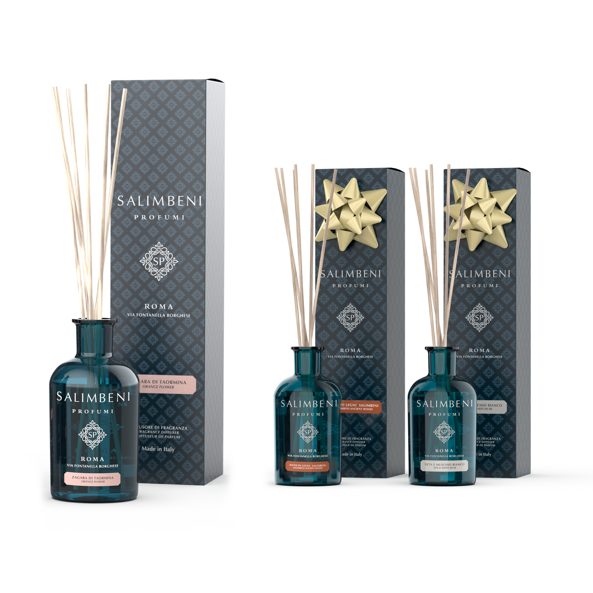 Zagara di Taormina 250 ml +  Antichi Legni Salimbeni da 100 ml in PROVA OMAGGIO + Seta e Muschio Bianco da 100ml in PROVA OMAGGIO