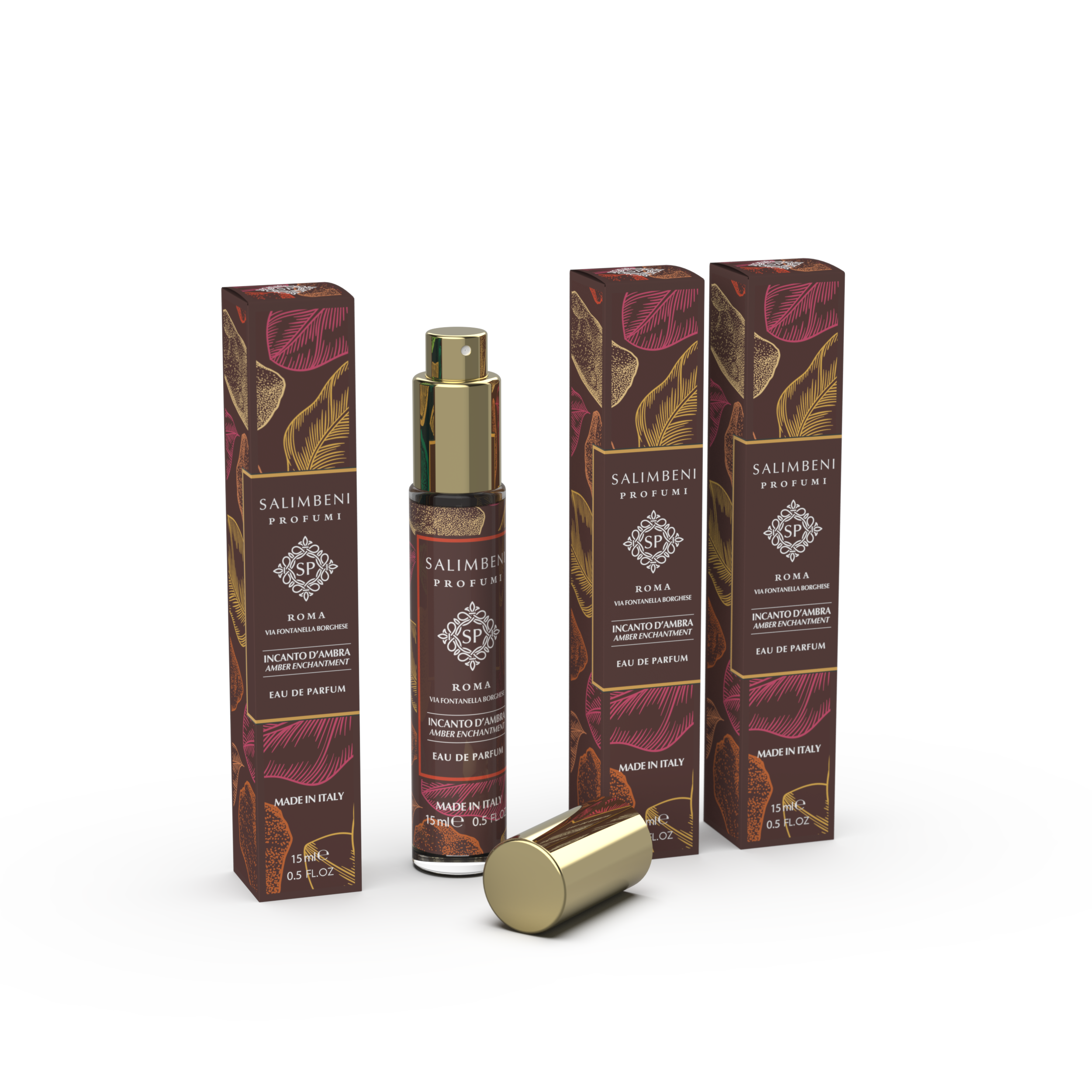 Set da viaggio 45 ml: 3 Eau de Parfum da viaggio - Incanto d'Ambra