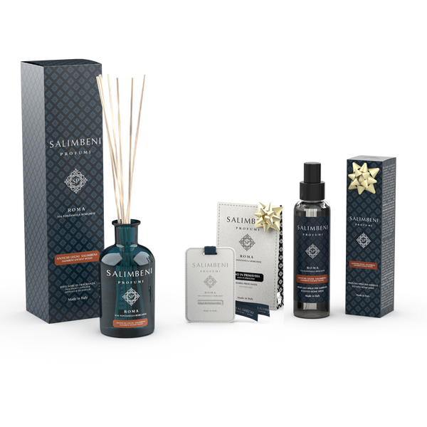 Antichi Legni Salimbeni 250ml + Tessere Profumate per il Guardaroba (3 pz.) IN PROVA OMAGGIO + Spray per Ambienti Antichi Legni Salimbeni IN PROVA OMAGGIO