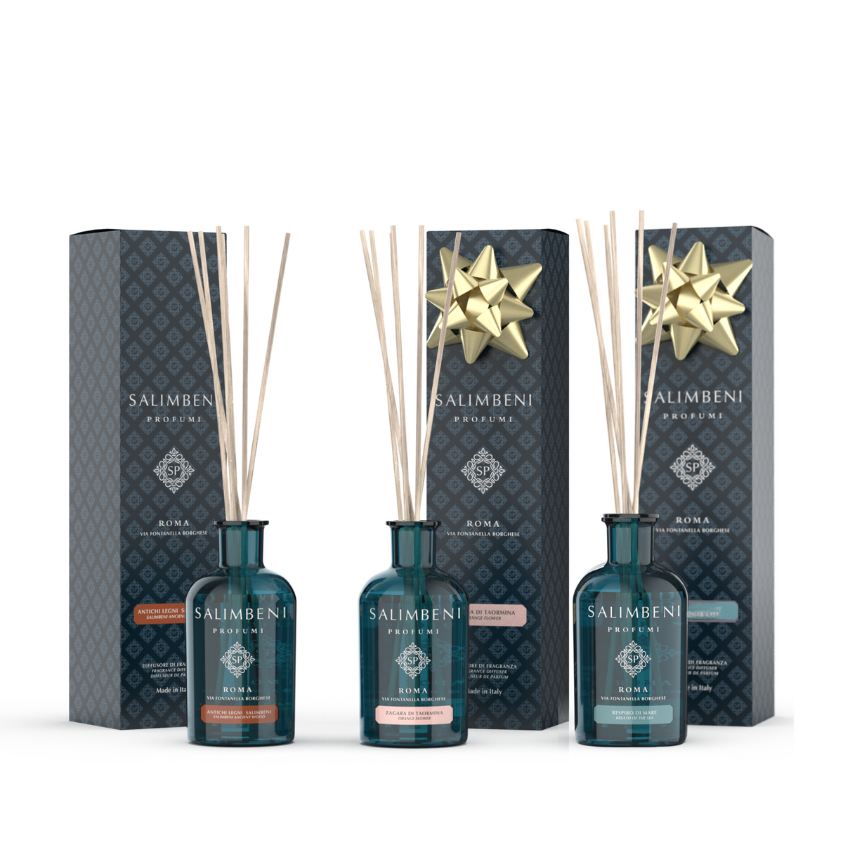 Antichi Legni Salimbeni 100ml + Zagara di Taormina 100ml + Respiro di Mare 100ml