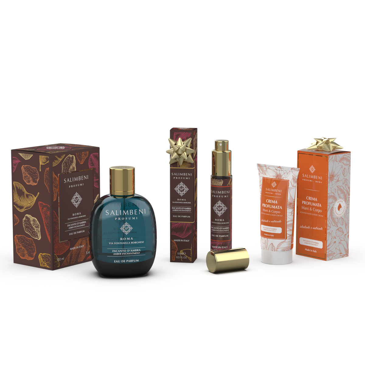 Eau de Parfum 100ml + Eau de Parfum da viaggio 15ml in PROVA OMAGGIO + Crema Profumata per Mani e Corpo 50ml della stessa fragranza in PROVA OMAGGIO (A SCELTA)
