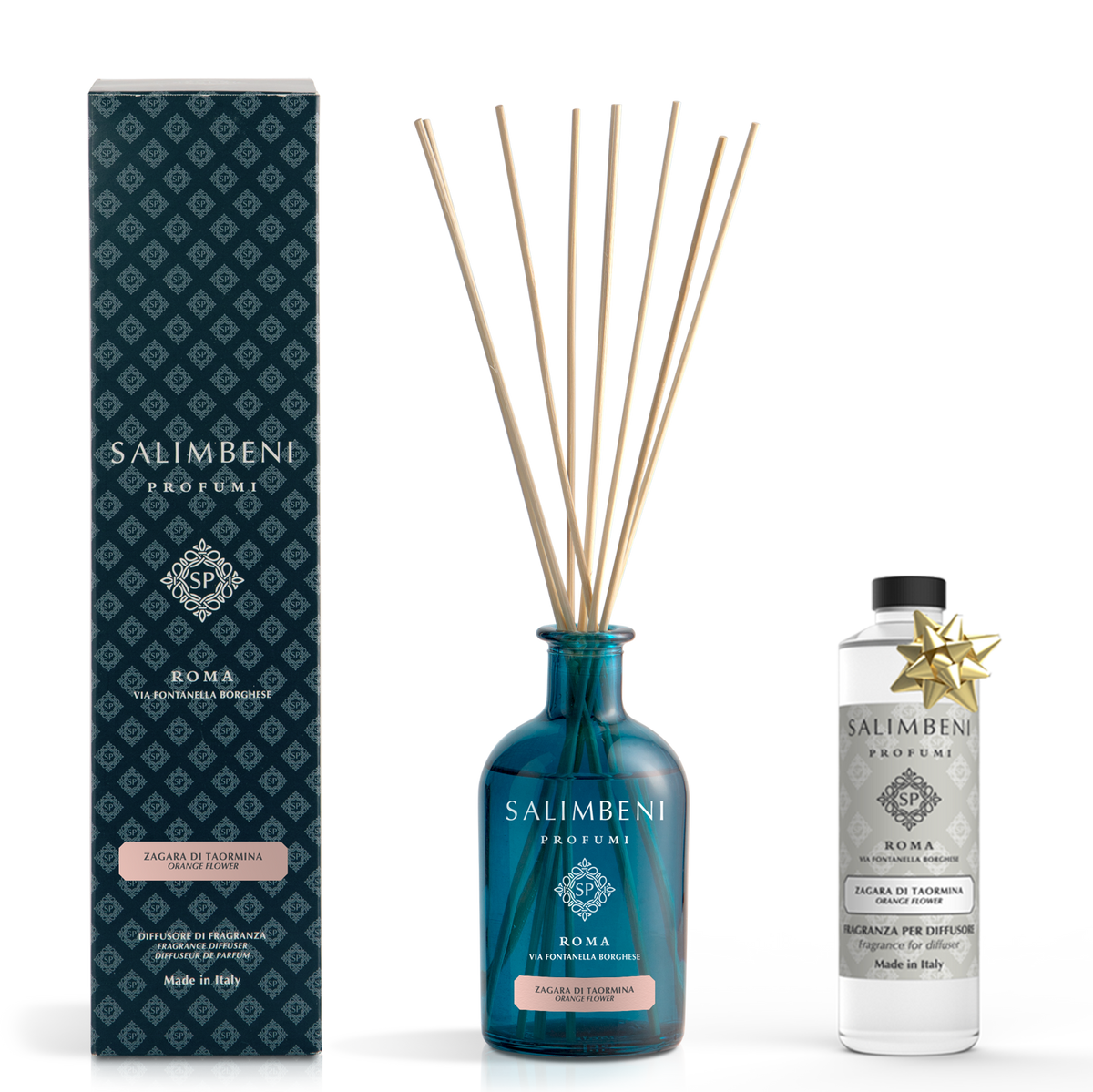 Diffusore a Bastoncini 250 ml (FRAGRANZA A SCELTA) + Ricarica Ambiente 250ml (STESSA FRAGRANZA) in PROVA OMAGGIO