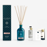 Diffusore a Bastoncini 250 ml A SCELTA + Ricarica da 250ml della stessa fragranza del Diffusore + Tessere Profumate per il Guardaroba (3pz)