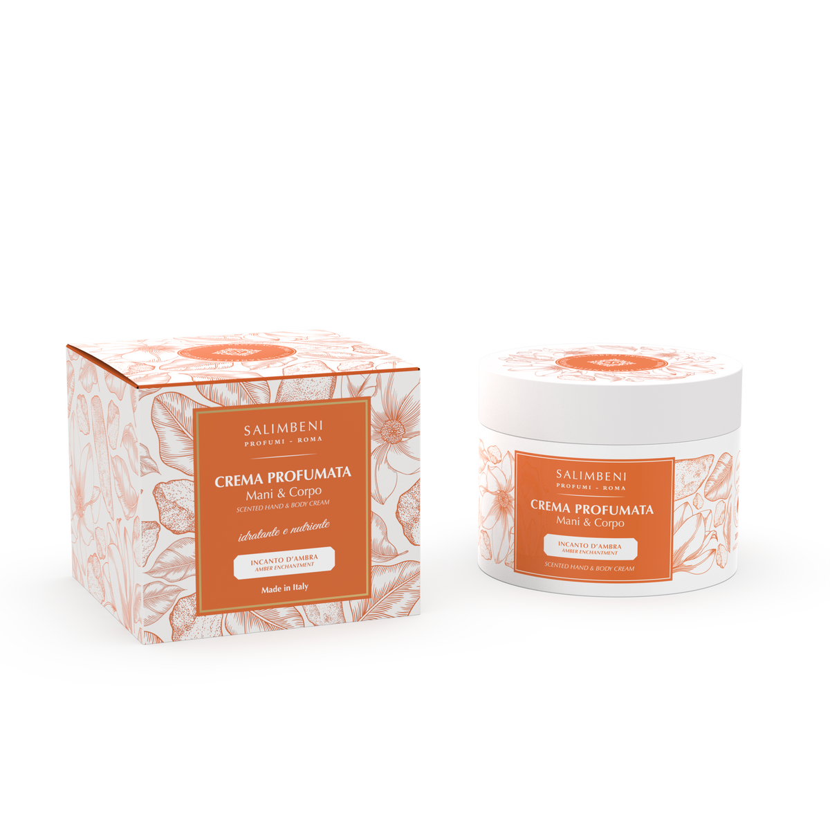 Incanto d'Ambra - Crema Profumata Mani & Corpo 200ml