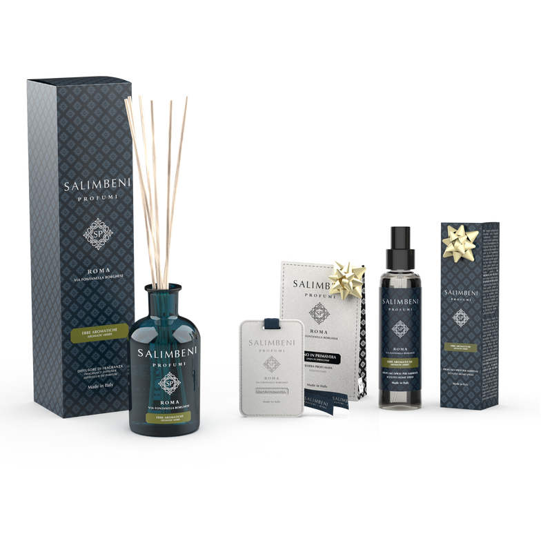Erbe Aromatiche 250ml + Tessere Profumate per il Guardaroba (3 pz.) IN PROVA OMAGGIO + Spray per Ambienti Erbe Aromatiche IN PROVA OMAGGIO
