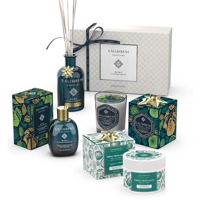 Offerta-Prova Elisir di Bergamotto: Eau de Parfum 100 ml + Diffusore a Bastoncini 250ml in PROVA OMAGGIO + Candela Profumata 190gr in PROVA OMAGGIO + Crema Profumata 200ml in PROVA OMAGGIO