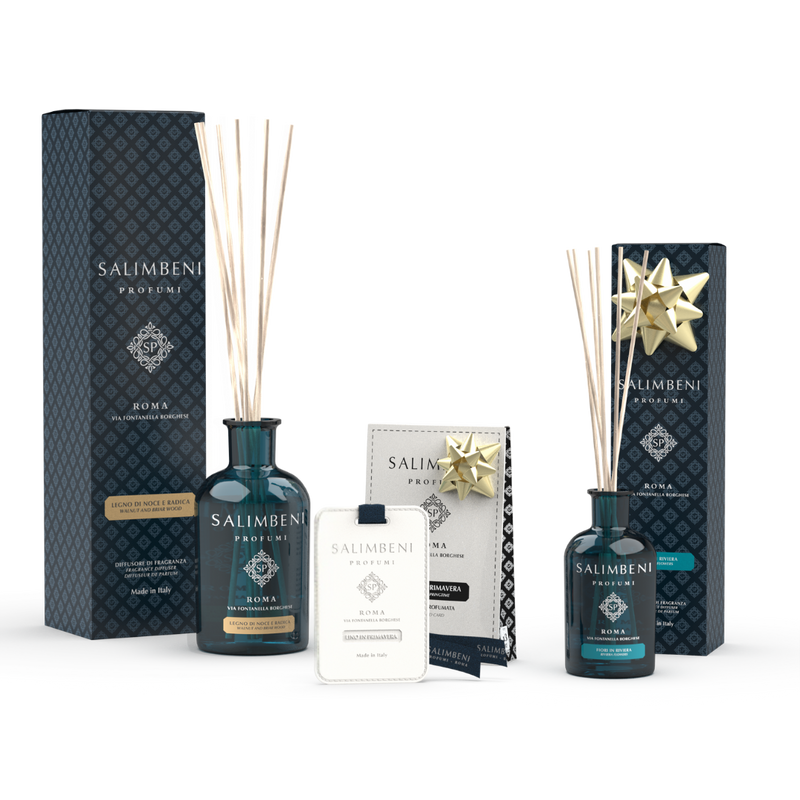 Legno di Noce e Radica 250ml + Tessere Profumate per il Guardaroba (3pz.) in PROVA OMAGGIO + Fiori in Riviera 100ml in PROVA OMAGGIO