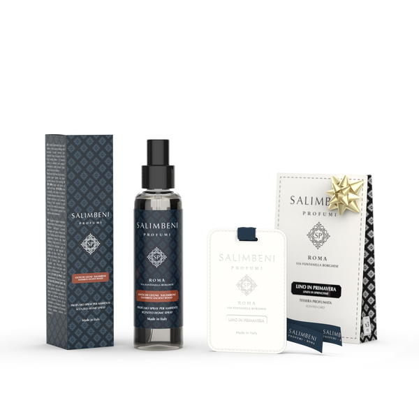 Profumo Spray per Ambienti 150 ml (FRAGRANZA A SCELTA) + Tessere Profumate per il Guardaroba (3pz.) in PROVA OMAGGIO