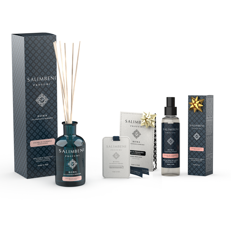 Zagara di Taormina 250ml + Tessere Profumate per il Guardaroba (3 pz.) IN PROVA OMAGGIO + Spray per Ambienti Zagara di Taormina IN PROVA OMAGGIO