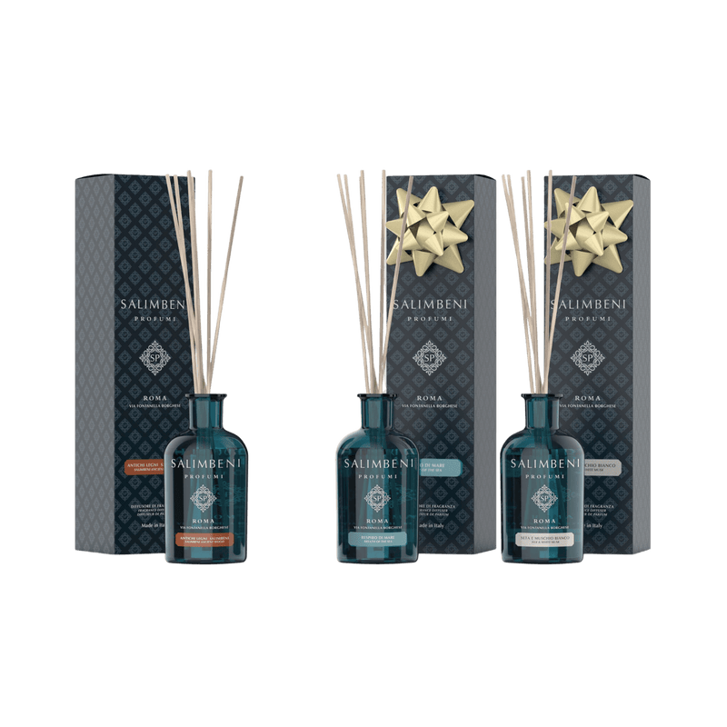 Antichi Legni Salimbeni 100 ml + Respiro di Mare 100 ml in PROVA OMAGGIO + Seta e Muschio Bianco in PROVA OMAGGIO