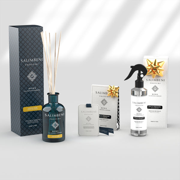 Agrumi Amari 250 ml + Profumo Spray - Lino in Primavera in PROVA OMAGGIO + Tessere Profumate per il Guardaroba (3 pz) - Lino in Primavera in PROVA OMAGGIO