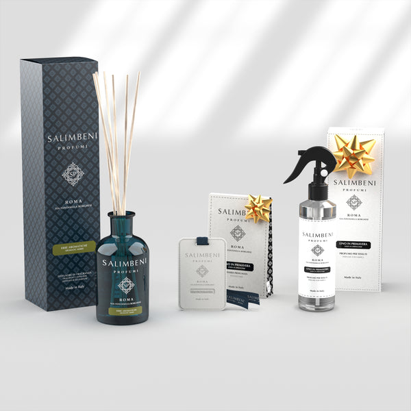 Erbe Aromatiche 250 ml + Profumo Spray - Lino in Primavera in PROVA OMAGGIO + Tessere Profumate per il Guardaroba (3pz) - Lino in Primavera in PROVA OMAGGIO