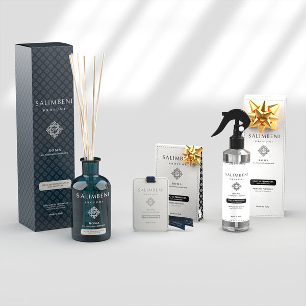 Seta e Muschio Bianco 250 ml + Profumo Spray - Lino in Primavera in PROVA OMAGGIO + Tessere Profumate per il Guardaroba (3 pz) - Lino in Primavera in PROVA OMAGGIO