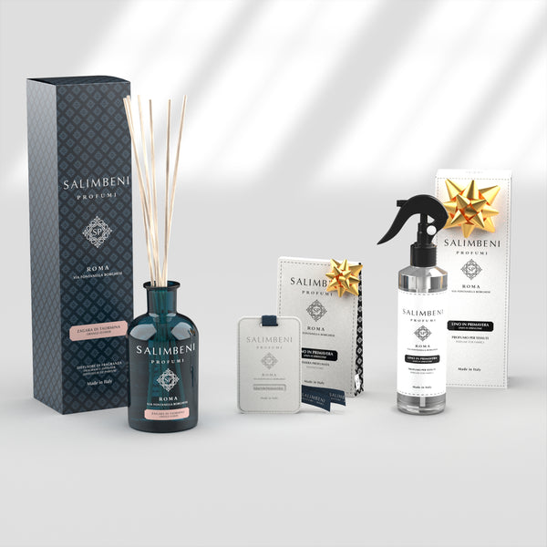 Zagara di Taormina 250 ml + Profumo Spray - Lino in Primavera in PROVA OMAGGIO + Tessere Profumate per il Guardaroba (3 pz) - Lino in Primavera in PROVA OMAGGIO